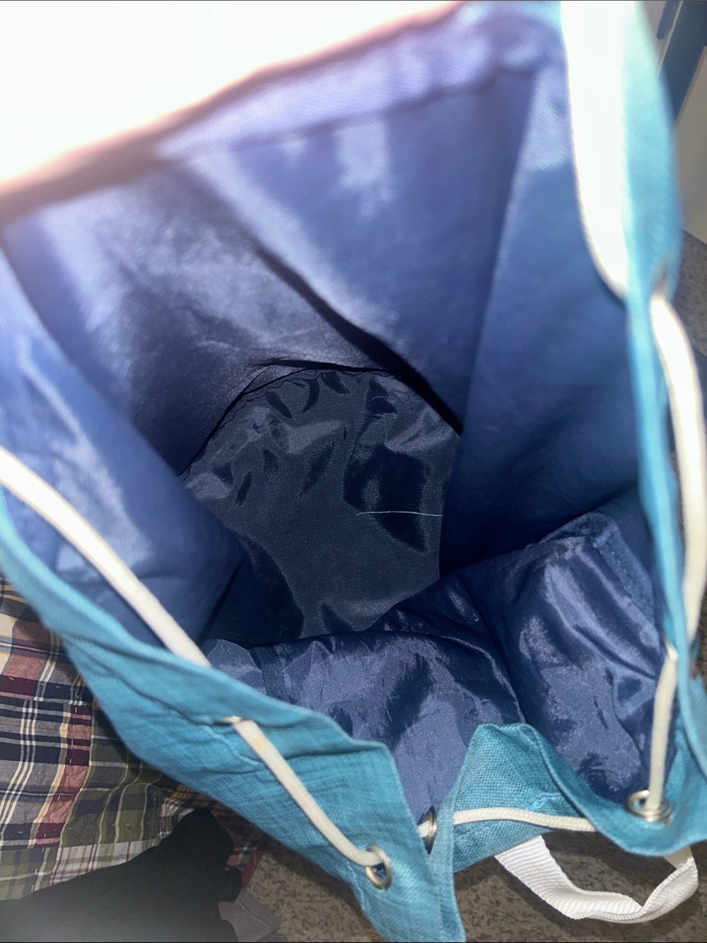 Fitkicks Blue Drawstring Backpack - Picture 7 of 10